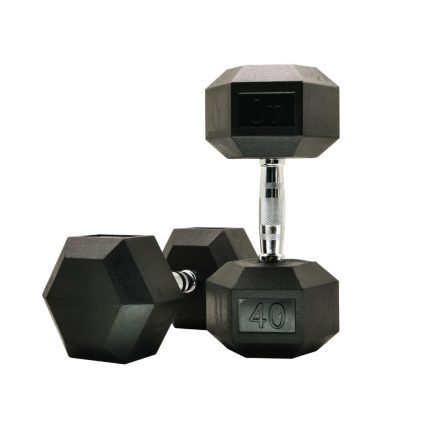 Rubber Hex Dumbbells