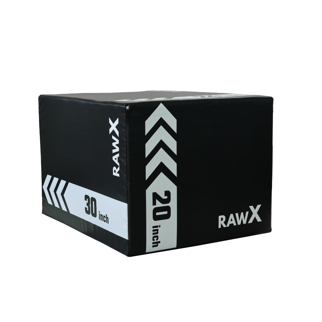 RawX Soft PlyoBox (2) Soft Plyometric Box in the 20" position for commercial fitness spaces