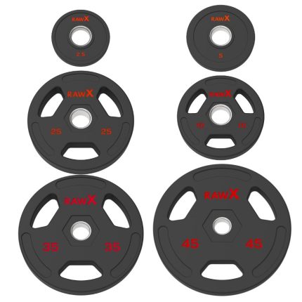 Rubber coated weight plates for commercial gyms 2.5lb - 45lb plates