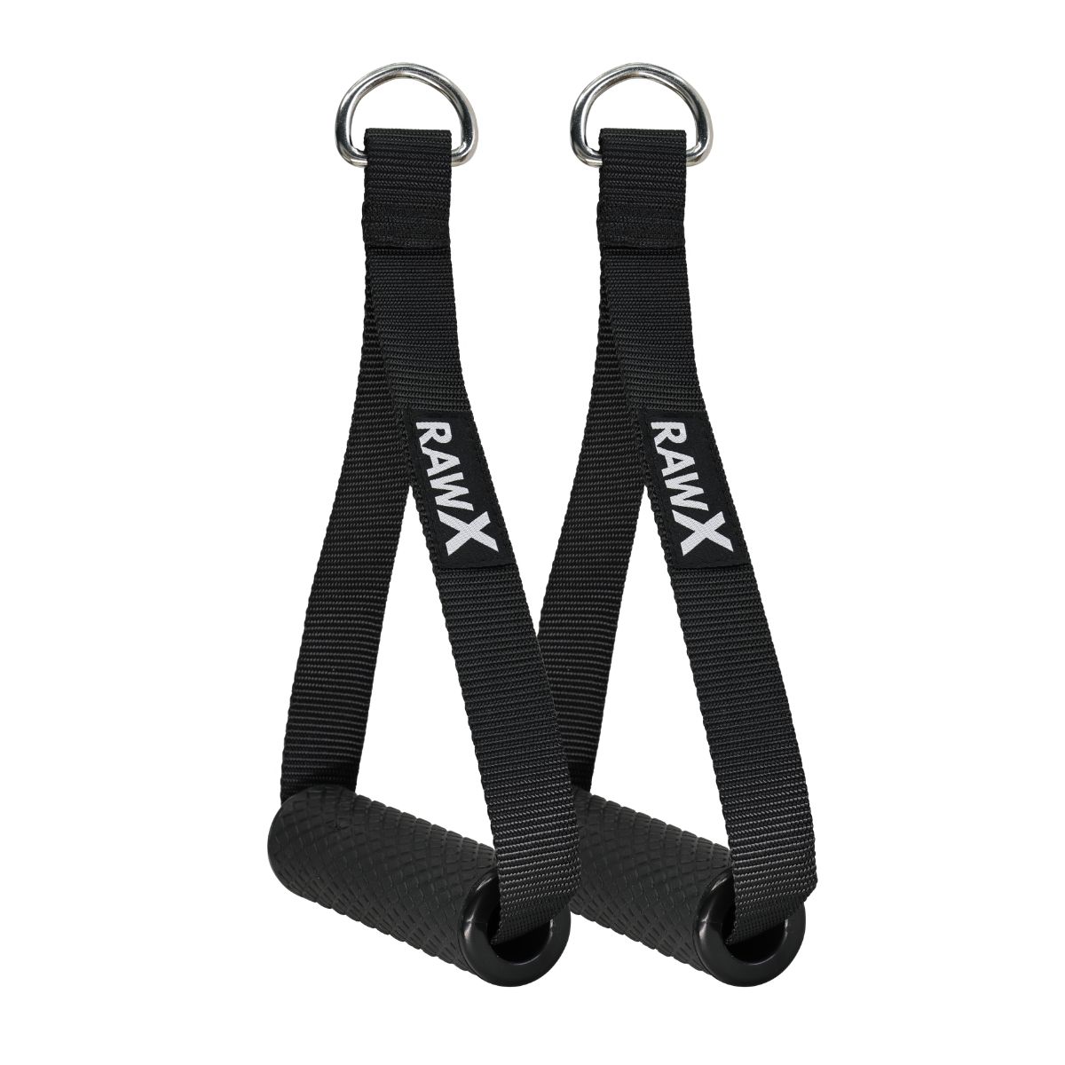 RawX Single Nylon Handle Cable attachment handle with rubber grip an soft nylon construction for commercial gym supply Alberta, BC, Sask