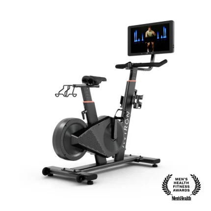 Aviron Fit Bike S indoor stationary bike with touchscreen and perpetual subscription option