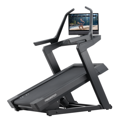 Freemotion incline trainer space efficient design with iFIT connectivity