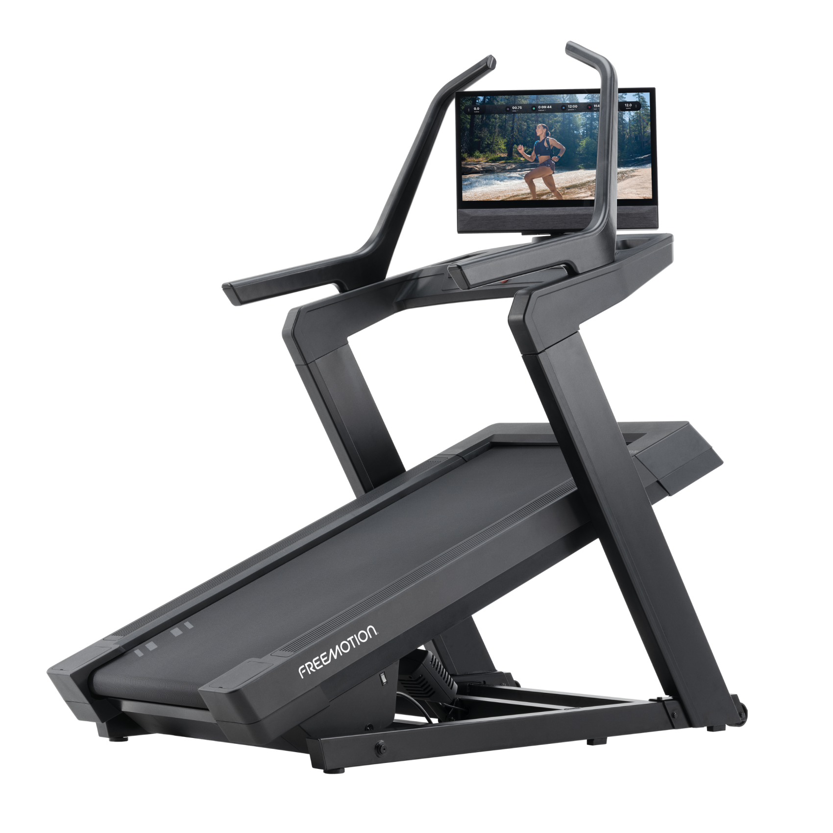 i8-Incline-Trainer-1 Freemotion incline trainer space efficient design with iFIT connectivity