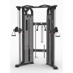 all-in-one training system with dual 170 lb weight stacks